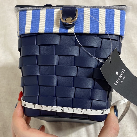 Kate Spade Flutter Fly (Butterfly) Picnic Basket Crossbody in Blue - Picture 16 of 16